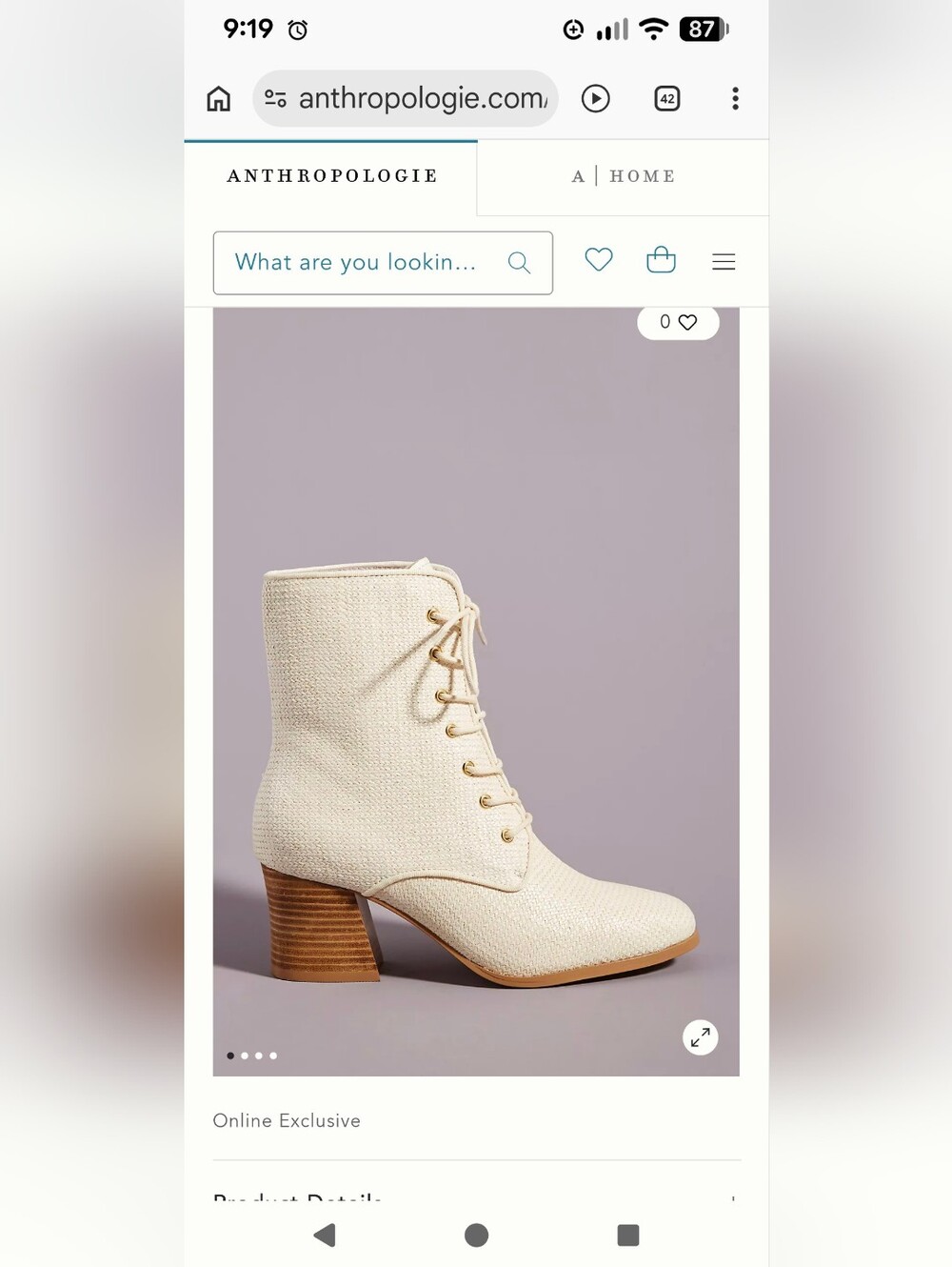 Anthropologie - Molly Woven Lace-Up Ankle Boots (9)